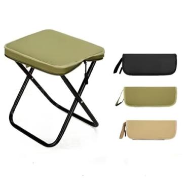 Imagem de Banqueta Banco Banquinho Cadeira Dobrável Para Camping Piquenique Praia E Pesca Ao Ar Livre Portátil