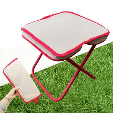 Imagem de KCTXIPE Mini cadeira de transporte fácil para uso ao ar livre – Cadeira de transporte compacta para acampamento, caminhada, pesca, jardinagem e uso ao ar livre – leve, durável, fácil de carregar e