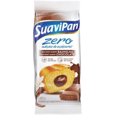 Imagem de Bolinho de Baunilha com Recheio de Chocolate Zero Açúcar Suavipan 40g