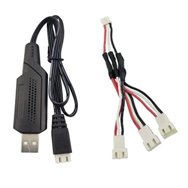 Imagem de Cabo USB quadricóptero + conjunto de cabos de 1 a 3 para E511 E511S