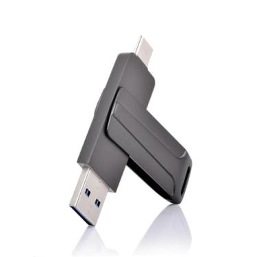 Imagem de Pen Drive 2 em 1 Dual Drive Usb-a e Usb-c para telefones Android/Tablets/Mac, Compacto Portátil Armazenamento Seguro(8GB)