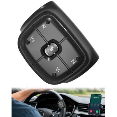 Imagem de Botão de mídia controle remoto de selfie para volante carro tipo C, carregamento curtindo vídeos curtos enquanto rola, chamada Siri e música de câmera compatível com iPhone 16 Pro/16 Samsung Galaxy ou