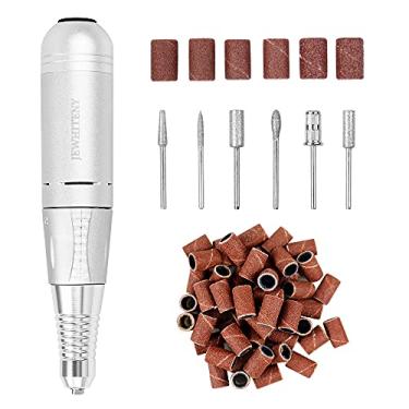 Imagem de Kit de broca de unhas elétrica portátil profissional 35000 RPM, manicure, pedicure, conjunto de lixa de unha com faixas de lixamento para unhas de gel acrílico