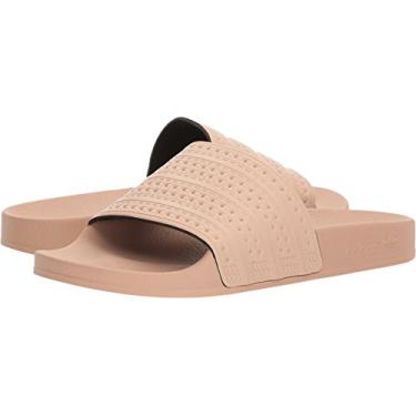 Imagem de adidas Originals Sandália feminina Adilette Slide, Cinza-pérola/cinza/cinza pérola, 6