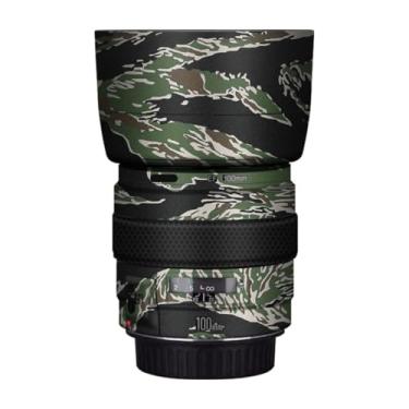 Imagem de EF 100 2 adesivo para lente de câmera revestimento película protetora protetor corporal decalque skin para Canon EF 100 mm F2 USM (camuflagem listrada de iger)