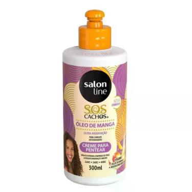 Imagem de Creme para Pentear Sos Cachos Óleo de Manga Salon Line 300Ml