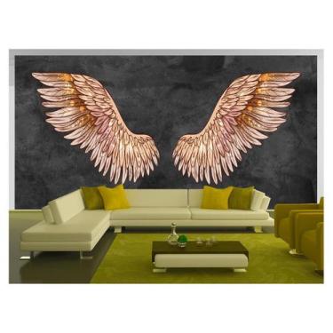 Imagem de Papel De Parede 3D Arte Asas Selfie Insta Cores 3,5M Tra407 - Você Dec