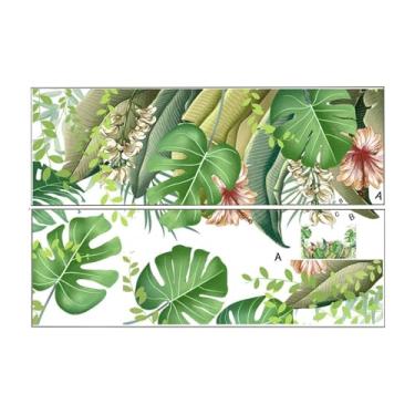 Imagem de Kuntesetty Adesivo de Parede com Folhas Verdes, Fácil Aplicação, Adesivo para Porta de Vidro E Janela para Casa