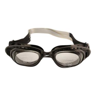 Imagem de Óculos De Natação Speedo Tornado Antifog e UV, Preto, Cristal, Único