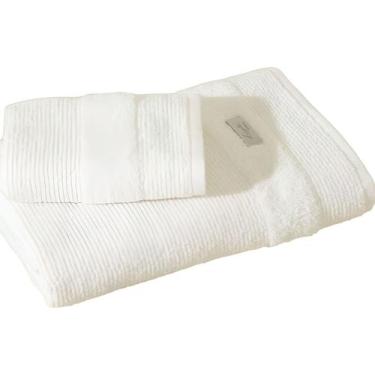 Imagem de Jogo De Toalhas 2 Pçs Banhão E Rosto 100% Algodão M. Tereza - Fabi Enx