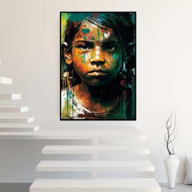 Imagem de Quadros Decorativos com Moldura Folhas Clean Verde Rosa Sala Quarto Kit Conjunto 2