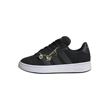 Imagem de adidas Grand Court Alpha 00s Tênis feminino, Preto/Preto/Branco, 37