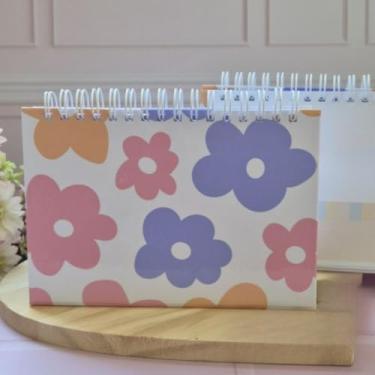 Imagem de Calendário 2026, Design Floral, AdoráVel e Compacto, Ideal Para DecoraçãO de Mesa, Resistente à Umidade(Floral Colorido)