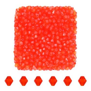 Imagem de Mandala Crafts Contas de cristal Sam Bicone de 4 mm – 1500 contas de vidro facetadas para fabricação de joias, suprimentos de contas, artesanato DIY, pulseiras, colares, brincos e contas