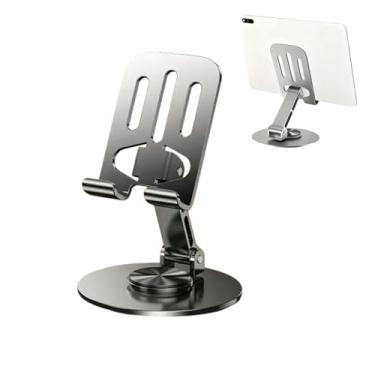 Imagem de Suporte ajustável para celular, suporte de celular dobrável de rotação com base antiderrapante, serve para todos os smartphones