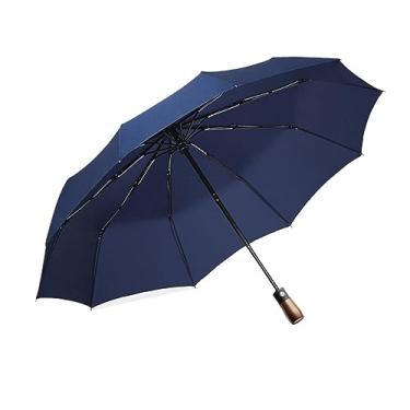 Imagem de LMJYU Guarda-chuva dobrável feminino guarda-chuva automático à prova de vento à prova de chuva