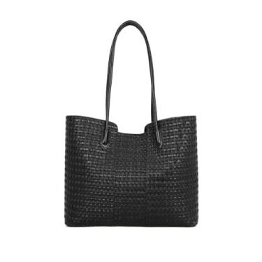 Imagem de Bolsa de ombro de couro vegano para mulheres e homens, bolsa Hobo de alta qualidade com abertura de botão magnético, Cinza, azul