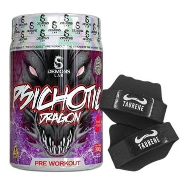 Imagem de Treino Psichotic Dragon Fruit Punch 300g +Luva - Demons Lab-Unissex