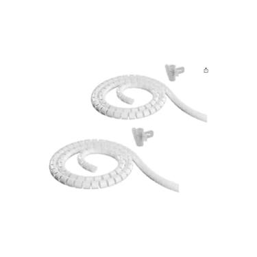 Imagem de Organizador de Fios e Cabos com Aplicador, 20mm x 1m, Plástico, Preto, 77g