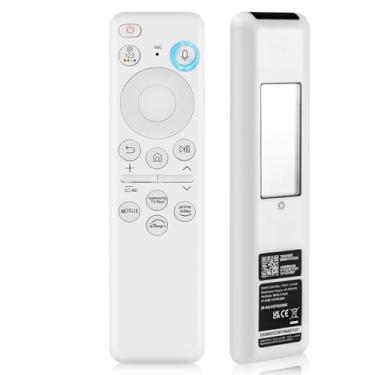 Imagem de Controle remoto de voz solar BN59-01391A para Samsung Frame Smart TV Remote com célula solar recarregável por Bluetooth, compatível com Samsung 2021-2022 Neo LED 4K Ultra HD TV, 4 botões de atalho