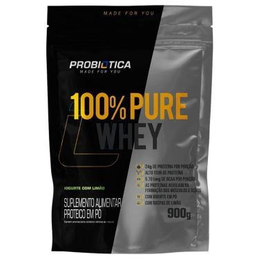 Imagem de 100% Pure Whey - 900g Refil Iogurte Com Limão - Probiótica-Masculino