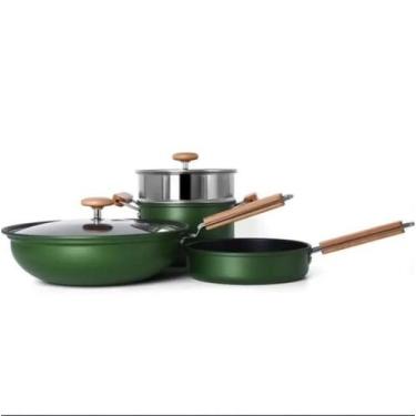 Imagem de Conjunto de Panelas 6 Peças - Verde - LWG