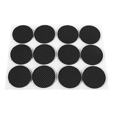 Imagem de 12 peças de almofadas de móveis antiderrapantes pretas autoadesivas para móveis sofá mesa cadeira almofada de pés de borracha