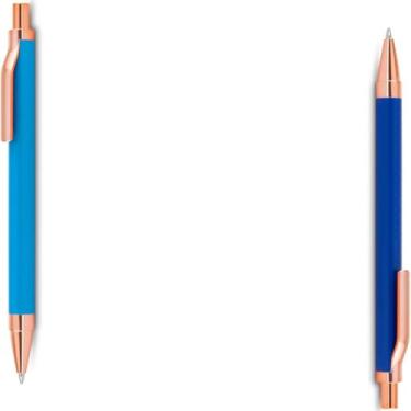 Imagem de Caneta Esferográfica Metal com Ponta Touch, Escrita Azul, Corpo Emborrachado, Grip Emborrachado, Ponta Média 1.0mm, Ambidestro (Kit 2 Verde;)