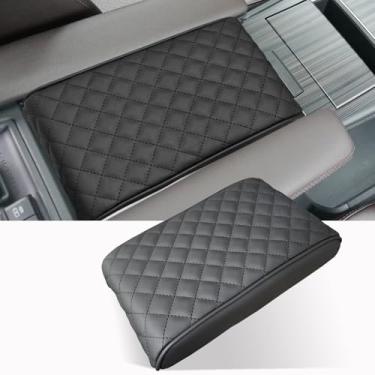 Imagem de ANMOSVO Capa de console central para Sienna 2021-2025 2026 - Almofada de apoio de braço de couro PU premium com acolchoamento extra, resistente a arranhões e elegante para acessórios interiores Sienna
