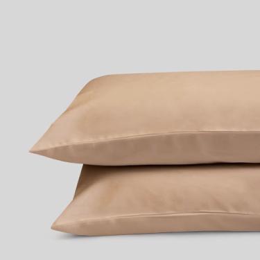 Imagem de FABDREAMS Fronhas Queen padrão 100% algodão orgânico | Contagem de 400 fios | Coleção de hotéis de luxo |Algodão de grampo longo certificado GOTS | Mais suave que algodão egípcio | Conjunto de 5 a 50