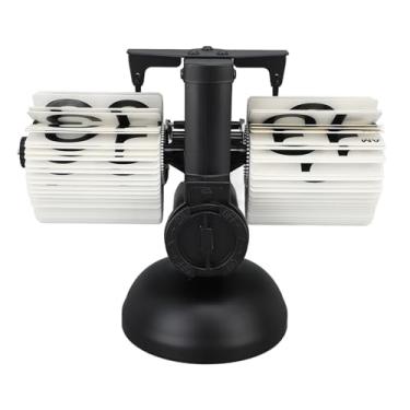 Imagem de GLOGLOW Relógio Digital Flip Down, Aço Inoxidável 304, Relógio de Mesa Mecânico retrô, 6,3 X 8,3 Polegadas, Alimentado por Bateria, para Decoração Diária de Sala de Estar e Escritório (Página branca