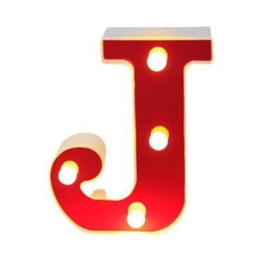 Imagem de Luzes De Letras LED Vermelhas 16CM, Luminárias De Alfabeto E Números P