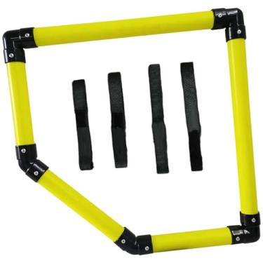 Imagem de RNXRZANK Conjunto de 2 Alvos de Esquina para Gol de Futebol Ao Ar Livre, Alvo Portátil com Marcador Destacado, Ideal para Treinamento Esportivo em Quintal, Alvo Duplo