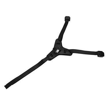 Imagem de GLOGLOW Suporte para Câmeras e Acessórios Esportivos, Suporte de Queixo ABS Compatível Com OSMO, Leve Ajustável de 45g para Ciclismo de Motocicleta, Câmera de Ação Preta Azul Laranja (Preto)