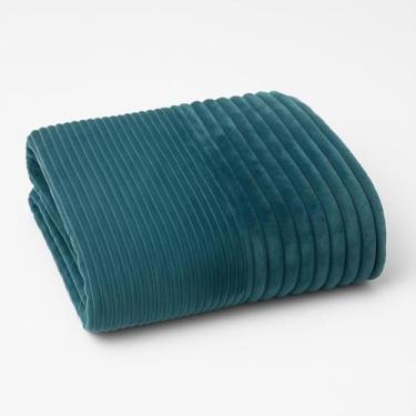 Imagem de Cobertor Manta Ultrasoft Queen Aveludada em Microfibra Flannel Manta de Alto Relevo Super Macia e Quente (Toronto - Verde)