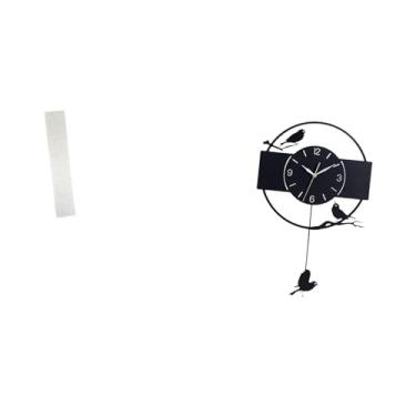 Imagem de Whtkoph Abajur E Relógio de Parede Minimalistas para Sala de Estar com Design de Pássaro, Ornamento de Arte em Acrílico, Luminária de Chão Decorativa, Cubie