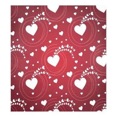 Imagem de Blueangle Capa magnética para lava-louças corações brancos dos namorados, decoração da capa da máquina de lavar louça, adesivos de eletrodomésticos, adesivos de eletrodomésticos, 58 cm C x 66 cm