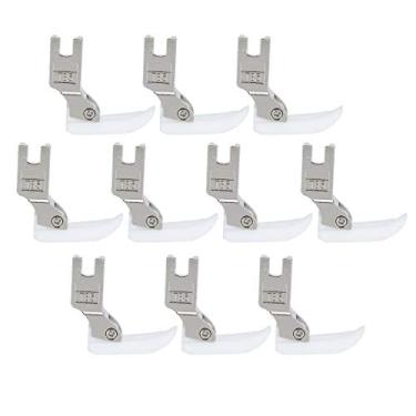 Imagem de Zerodis 10 PCS Calcador Calcador Pés Calcadores Zig Ponto Reto Pés Calcadores Universal de Uso Geral Em Ziguezague Conjunto de para Máquinas de Costura Industriais 10 PCS Carro Plano
