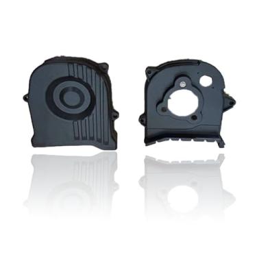 Imagem de Tampa de sincronização do motor adequada para Forester 1999-2010 13575AA112 13574AA081 tampa de temporização interna esquerda e externa direita 2 peças capa frontal do motor