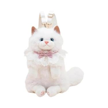 Imagem de Mochila De Pelúcia Para Crianças Em Forma De Cão Schnauzer, Bolsa De O