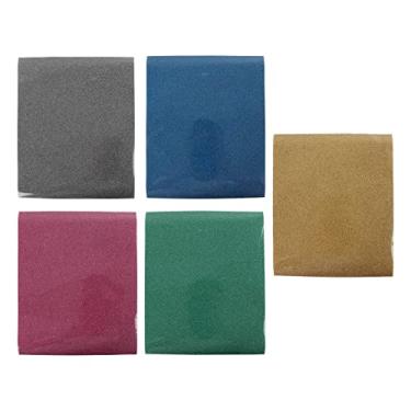 Imagem de Pacote de vinil de transferência de calor htv, ferro fino colorido em vinil para tecidos diy, 5 peças de material pu, decoração de roupas personalizadas