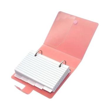 Imagem de Conjunto De 50 Cartões De Índice Pautados Com Fichário E Divisórias Pa