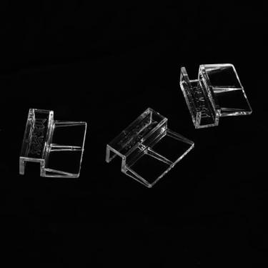 Imagem de GLOGLOW Suporte de Tampa para Tanque de Peixes e Acessórios, Braçadeira de Suporte de Clipe Transparente Resistente para Aquário, Com de Suspensão para Moldura de Lâmpada, Tampa de Tanque de Filtro,