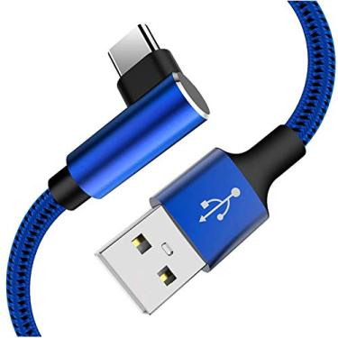 Imagem de YWXTW Cabo Usb Tipo C Extra Longo de Ângulo Reto(2 Pacotes de 10 Pés) Carregador Rápido Usb A para Cabo Usb C para Samsung Galaxy S22 Ultra S21 Plus S20 Fe S10 Note 20 Ultra Note 10 Plus A13 A12 A32 A