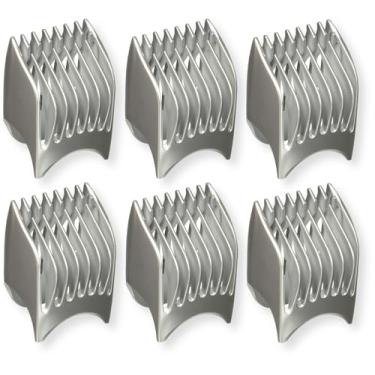 Imagem de WER224S7398 Conjunto de 6 acessórios de pente de barba, para uso com aparador elétrico masculino ER224S sem fio para cabelo, barba e corpo