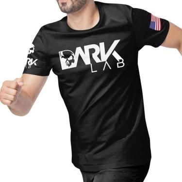 Imagem de Camiseta Para Treino Preta Dark Lab - Camisa Academia, Fitness, Musculação-Unissex