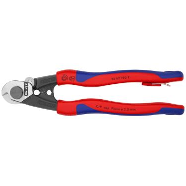 Imagem de KNIPEX - Ferramentas 95 62 190 T BKA - Cortadores de cabo de aço, multicomponentes, acessório amarrado (9562190TBKA)