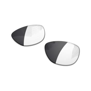 Imagem de Lentes de reposição polarizadas de 1,6 mm para óculos de sol RayBan Meta Skyler RW4010 52 mm, proteção UV, lentes espelhadas escuras, peças de reparo e kit (fotocromático transparente a preto)