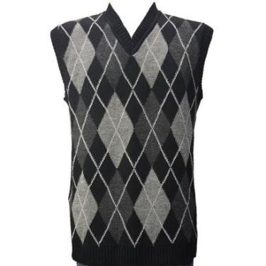 Imagem de Colete Katlen Tricot Jacquard Losango-Masculino