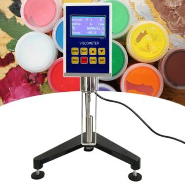 Imagem de Viscosímetro rotativo digital, medidor de viscosidade de precisão para laboratórios, 10-6.000.000 mPa·s, ± 3% de precisão para pesquisas de tinta, alimentos, cosméticos e petróleo.